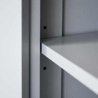 HOMCOM Freestanding Kitchen Storage Cabinet - Grey, Grey
