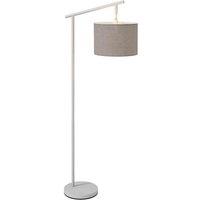 HOMCOM Floor Lamp w/ 350 degree Rotating Lampshade - Grey, Grey