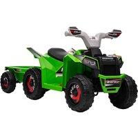 HOMCOM Electric Quad Bike, 6V Kids Ride-On ATV - Green, Green