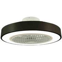 Jack Stonehouse LED Ceiling Fan Light w Remote Control Black, Black