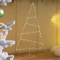 Robert Dyas Metal Standing Christmas Tree Frame - 55cm, White