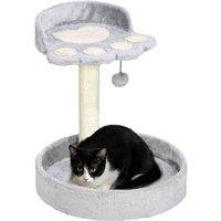PawHut 44cm Cat Tower w/ Sisal Cat Scratching Post - Grey, Grey