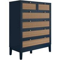 LPD Furniture Bordeaux Blue Chest Of Drawer, Blue