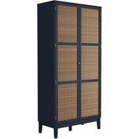 LPD Furniture Bordeaux Blue 2 Door Wardrobe, Blue