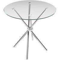 LPD Furniture Casa Dining Table, Clear