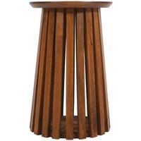 IH Design Nencho Mango Wood Side Table, Brown