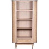 IH Design Zinia Cane Mango Wood Bookcase, Brown