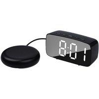 Lifemax Big Digit Clock With Vibration Alarm Pad, Black
