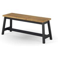 Core Products Corona Black Live Edge Large Dining Bench, Black
