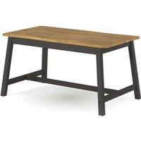 Core Products Corona Black Live Edge Large Dining Table, Black