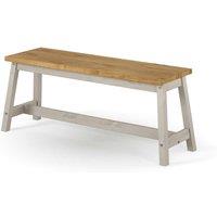 Core Products Corona Grey Live Edge Large Dining Bench, Grey