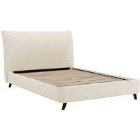 Luna King Luna Pillow Ivory Boucle Bed, White