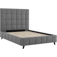 Starla Double Starla Square Dove Grey Boucle Bed, Grey