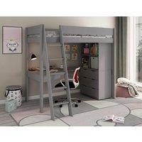 Kids Avenue Estella Grey - High With Chest Cube And Corner Desk, Grey