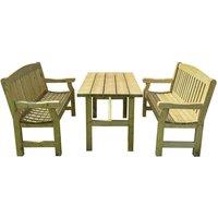 Mercia Carlton Premium Garden Furniture Bench Set