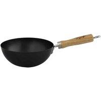Dexam 8inch 20Cm Standard Gauge Non-stick Carbon Steel Wok, Black