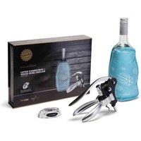 Cellardine Lever Corkscrew & White Wine Chiller Gift Set, Blue