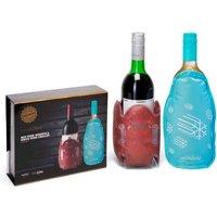 Cellardine Therm Au Rouge & Flexicles Chiller Bottle Gift Set, Blue