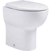 Coastal Lune Comfort Height Back To Wall Wc Pan & Seat, White