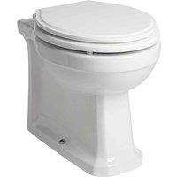 Coastal Vale Back To Wall Wc Pan & White Seat, White
