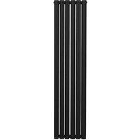 Monster Shop Oval Column Radiator 1600 X 360Mm Black, Black