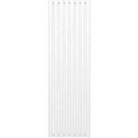 Monster Shop Oval Column Radiator - 1600Mm X 480Mm - White, White