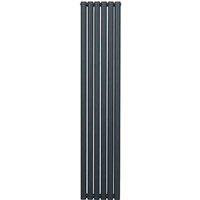 Monster Shop Oval Column Radiator 1800Mm X 360Mm Anthracite Grey, Grey