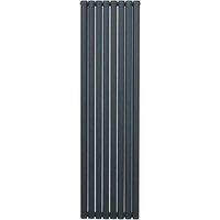 Monster Shop Oval Column Radiator 1800Mm X 480Mm Anthracite Grey, Grey