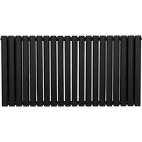 Monster Shop Oval Column Radiator 600 X 1200Mm Black, Black