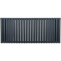 Monster Shop Oval Column Radiator 600 X 1440Mm Anthracite Grey, Grey