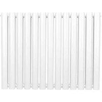 Monster Shop Oval Column Radiator - 600Mm X 780Mm - White, White