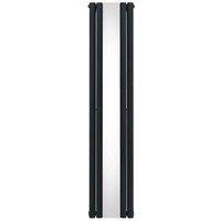 Monster Shop Oval Mirror Radiator 1800 X 380Mm Anthracite Grey, Grey