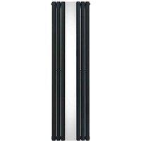 Monster Shop Oval Mirror Radiator - 1800Mm X 500Mm - Anthracite Grey, Grey