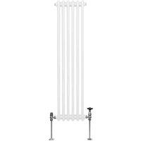 Monster Shop Traditional 2 Column Radiator 1500 X 292Mm White, White