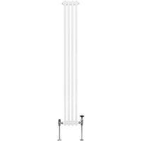 Monster Shop Traditional 2 Column Radiator 1800 X 202Mm White, White