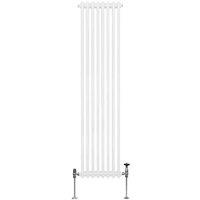 Monster Shop Traditional 2 Column Radiator 1800 X 382Mm White, White
