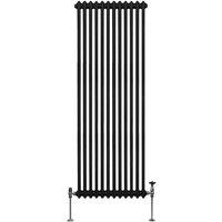 Monster Shop Traditional 2 Column Radiator 1800 X 562Mm Black, Black