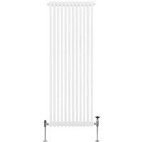 Monster Shop Traditional 2 Column Radiator 1800 X 562Mm White, White