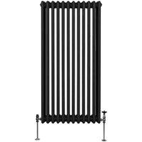 Monster Shop Traditional 3 Column Radiator 1500 X 562Mm Black, Black