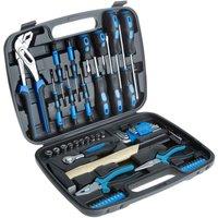 Tectake Tool Box Case 57 Pcs., Black