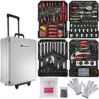 Tectake Tool Box Trolley 599 Pcs, Silver
