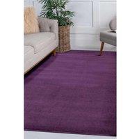 Maestro Plain Plum 120 X 170cm Rug, Purple