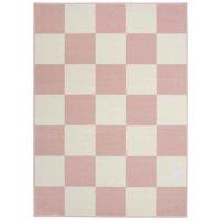 Maestro Chequers Blush 160 X 230cm Rug, Pink