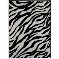 Maestro Zebra Black 120 X 170cm Rug, Black