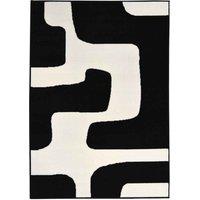 Maestro Geo Blocks Blk 200 X 290cm Rug, Black