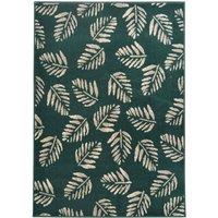Maestro Leaf Stamp 120 X 160cm Rug, Green