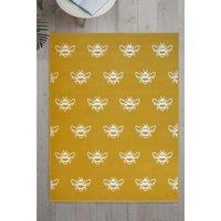 Maestro Bee Yellow 120 X 160cm Rug, Yellow