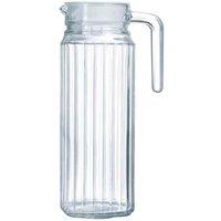 Luminarc Quadro Fridge Jug & Lid 1.1L, Clear