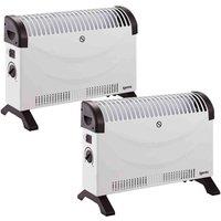 Igenix 2Kw Convector Heater White 2 Pack, White