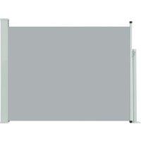 vidaXL Patio Retractable Side Awning 140x500 cm Grey, Grey